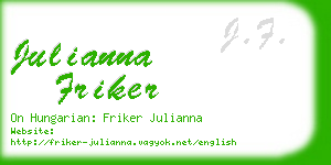 julianna friker business card